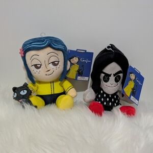 NECA Phunny by KidRobot Coraline with Cat & Other Mother Plush Toys by Laika NEW